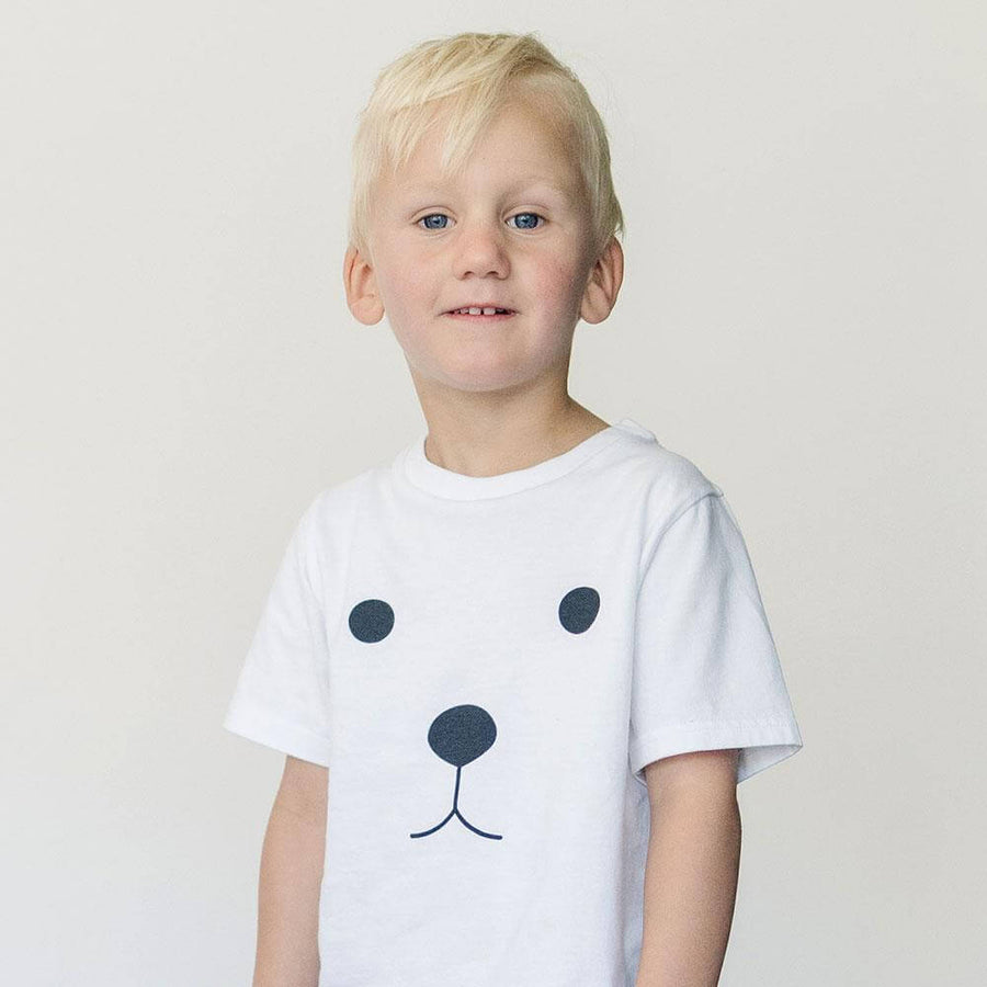 Cute bear print t-shirt, organic cotton, 0-6 years | Tobias & the Bear official, baby & kidswear