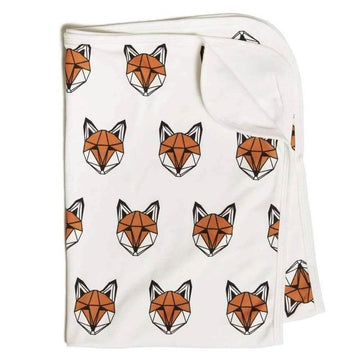 Fox print baby blanket, organic cotton, perfect gift | Tobias & the Bear, organic, eco-friendly, unisex baby & kidswear