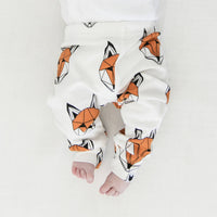 Fox print baby/kids leggings, organic cotton, 0-6 years | Tobias & the Bear, organic, eco-friendly, unisex baby & kidswear
